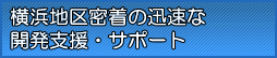横浜地区密着の迅速な開発支援・サポート